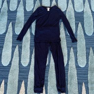 Eberjey Navy Blue Kids Modal Pajama Set